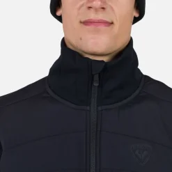 Rossignol Sous-vêtements Techniques Et Midlayers|Sous-vêtements Techniques Et Midlayers<Veste zipp&eacute;e homme Classique Hybrid Black